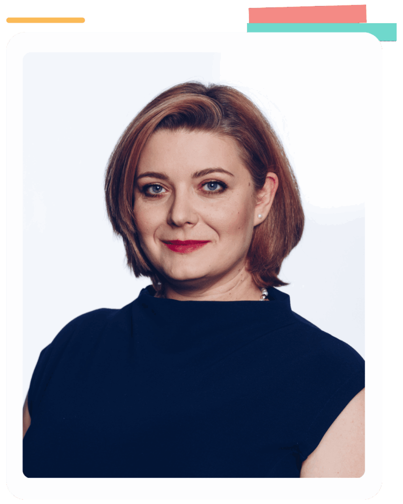 Portret Anny Zielińskiej-Wolfigiel, trenerki i konsultantki HR Pracowni Gier